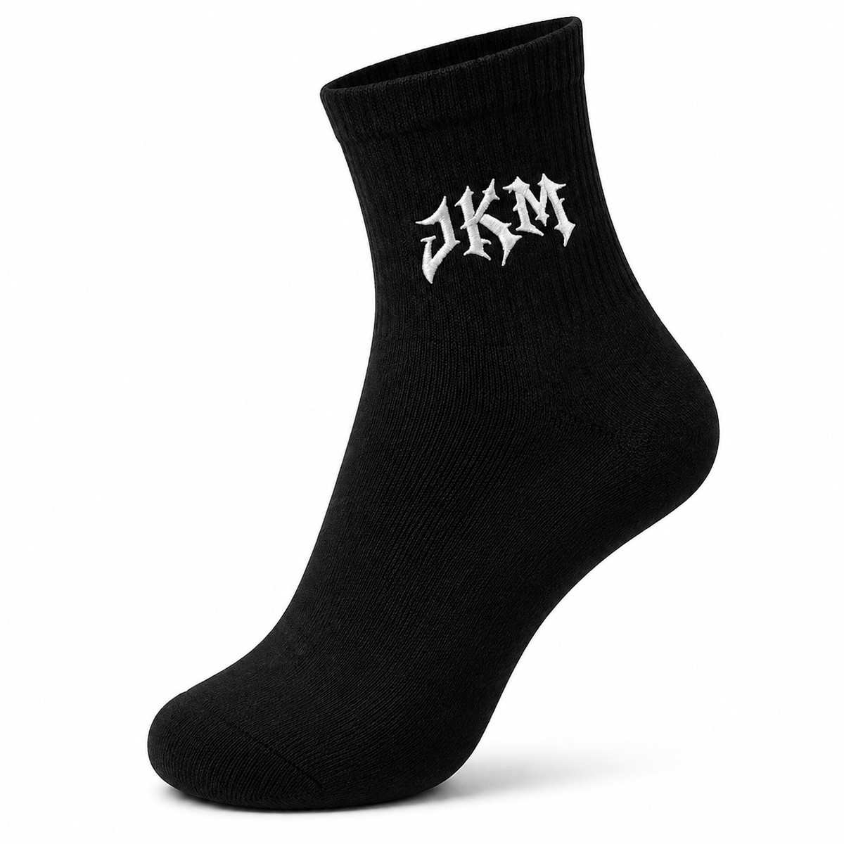 JKM Embroidered Quarter Socks
