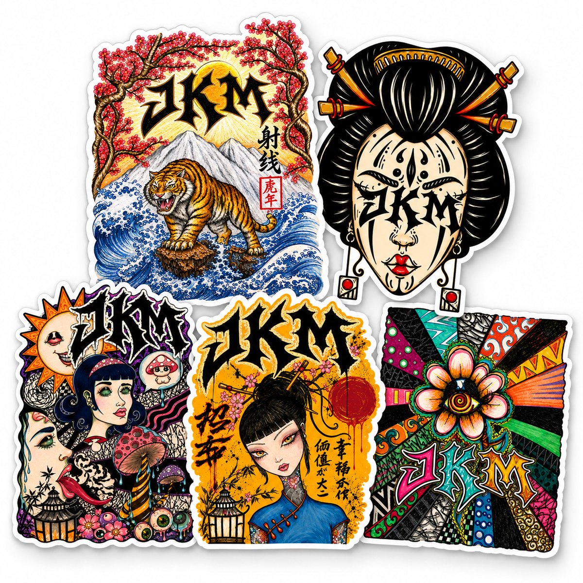 JKM Art Collective Sticker Pack – 5 Piece
