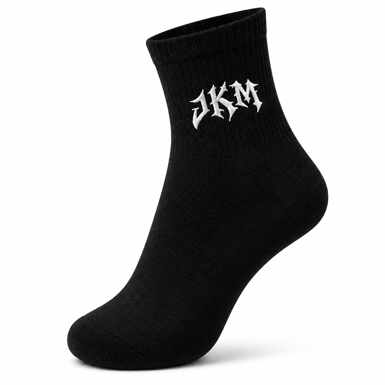 JKM Embroidered Quarter Socks