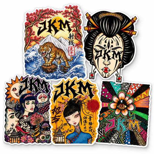 JKM Art Collective Sticker Pack – 5 Piece