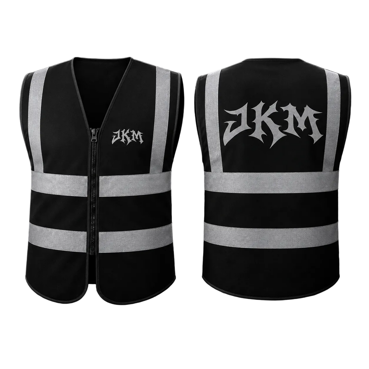 JKM Reflective Utility Vest – Black