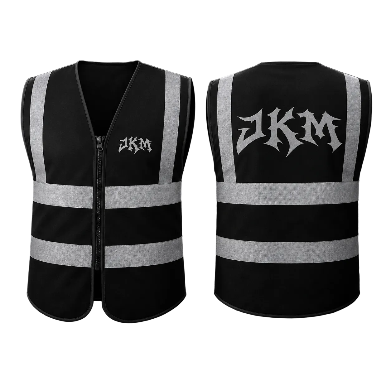JKM Reflective Utility Vest – Black