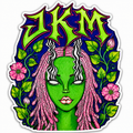 JKM Cosmic Bloom Sticker