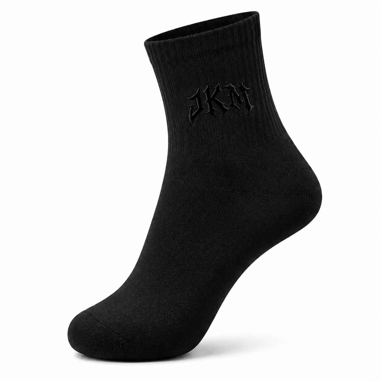 JKM Embroidered Quarter Socks