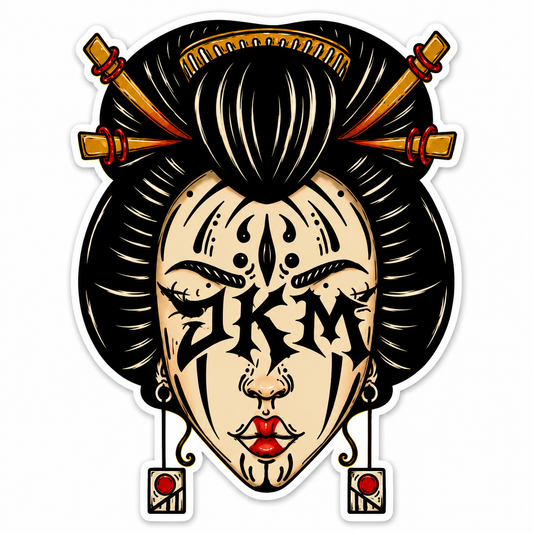 JKM Oni Geisha Sticker